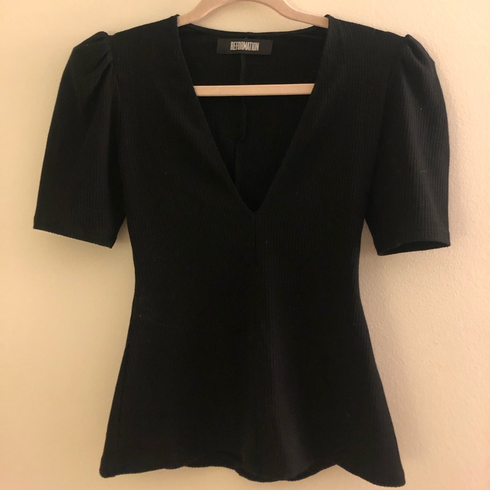Reformation V-Neck Top